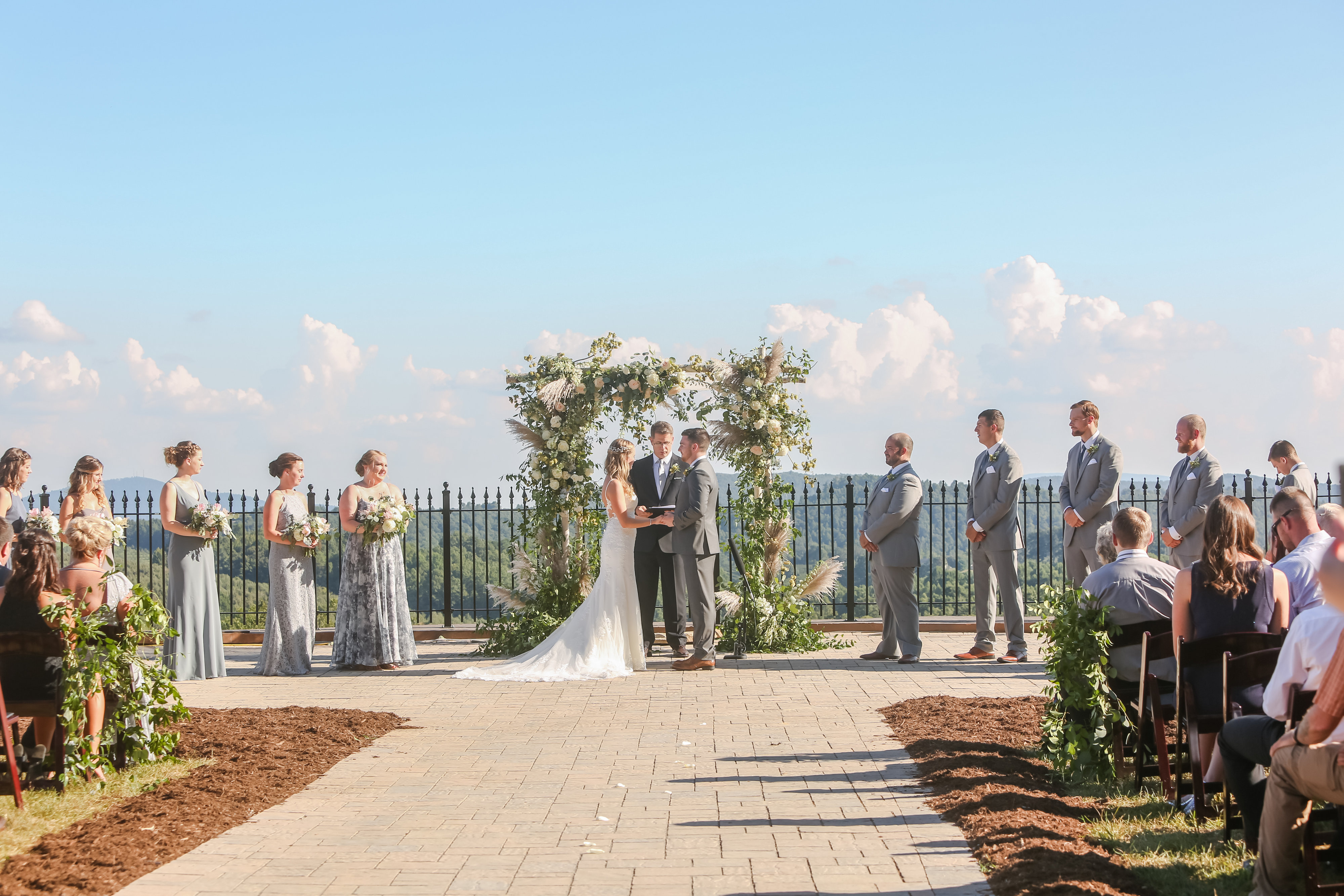 Wedding at Point Lookout Vineyards in Hendersonville